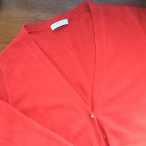 Cashmere cardigan with 3/4 sleeves